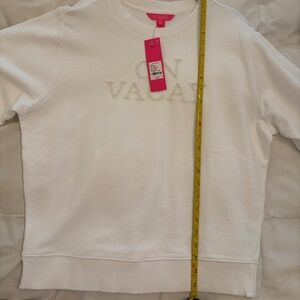Lilly Pulitzer NWT White Resort Wear Sweatshirt